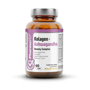 Pharmovit Kolagen + Ashwagandha Beauty Complex, kapsułki, 60 sztuk