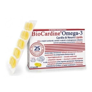 BioCardine Omega-3 Cardio & Neuro Lipids, kapsułki, 60 sztuk