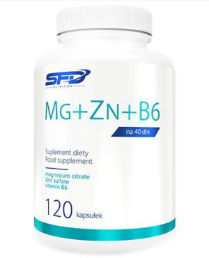 SFD Mg + Zn + B6, kapsułki, 120 sztuk