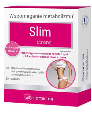 SLIM STRONG - 30 tabl. Na odchudzanie - cena, opinie, właściwości