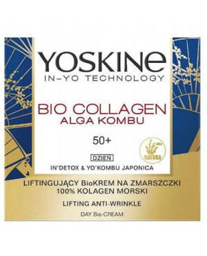Yoskine Bio Collagen Liftingujący krem na zmarszczki na dzień 50+, 50 ml