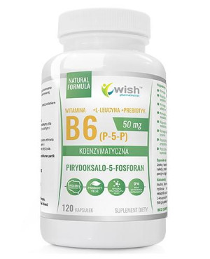 Wish Witamina B6 (P-5-P) 50 mg - 120 kaps. - cena, opinie, właściwości