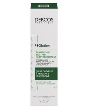 Vichy Dercos PSOlution, szampon keratolityczny dla skóry głowy z tendencją do łuszczycy, 200 ml