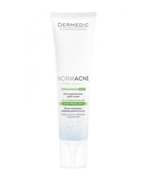 DERMEDIC NORMACNE PREVENTI Krem niwelujący niedoskonałości na noc - 40 ml