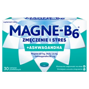 Magne-B6, Zmęczenie i stres+ Ashwagandha, tabletki, 30 sztuk