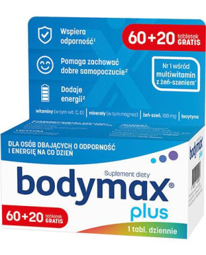 BODYMAX PLUS, tabletki, 60 + 20 sztuk