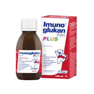 IMUNOGLUKAN PLUS, układ oddechowy, gardło, odporność, płyn dla dzieci, 100 ml