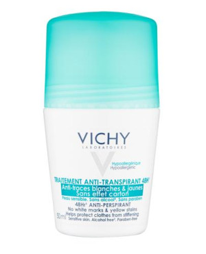 Vichy, antyperspirant w kulce 48h, przeciw śladom na ubraniach, 50 ml