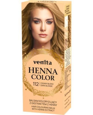 Venita Henna Color, balsam koloryzujący z ekstraktem z henny, 112 Ciemny Blond, 75 ml