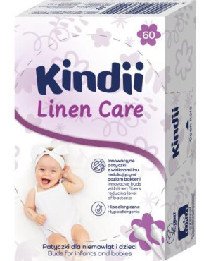 Kindii Linen Care Patyczki, 60 sztuk