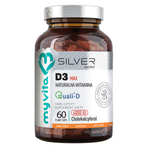 MYVITA SILVER Naturalna witamina D3 4000 j.m. - 60 kaps.