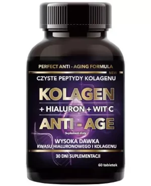 Intenson Kolagen + Hialuron + Wit C Anti-age 60 tabletek