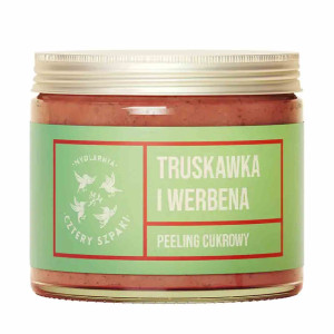 Mydlarnia Cztery Szpaki, Truskawka i werbena, Peeling cukrowy, 250 ml