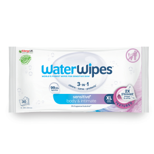 WaterWipes Adult Care, Chusteczki nawilżane dla dorosłych XL 20x30cm, 30 sztuk 