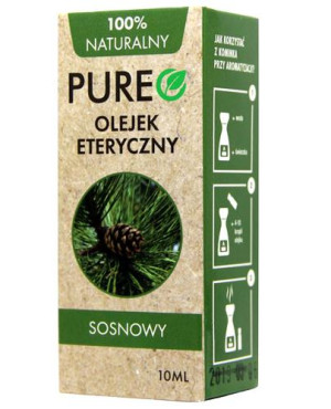 PUREO Olejek eteryczny Sosnowy 100% naturalny - 10 ml