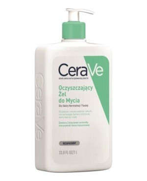 CeraVe Oczyszczający żel do mycia do cery normalnej i tłustej, 1000 ml