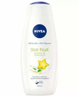 Nivea Soft Care Shower Star Fruit Żel pod prysznic z olejkiem monoi o zapachu owocu karamboli, 500 ml