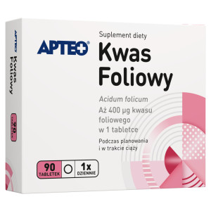 Apteo Kwas foliowy 90 tabletek