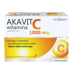 Vitadiet Akavit, Witamina C 1000 mg, kapsułki, 60 sztuk