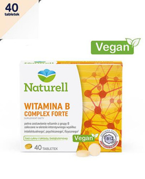 Naturell Witamina B Complex Forte, tabletki, 40 sztuk