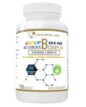 Progress Labs Witamina B Complex Junior 120 tabletek do ssania