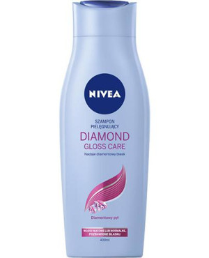 Nivea Diamond Gloss Szampon do włosów wzbogacony serum dodającym blasku, 400 ml