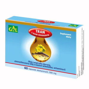 GAL Tran z olejem wiesiołkowym 500 mg, kapsułki, 60 sztuk