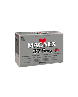 Magnex 375 mg + B6 - 200 tabl. - cena, opinie, stosowanie
