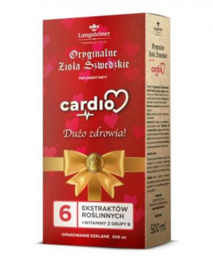 Langsteiner, Oryginalne Zioła Szwedzkie, Cardio, 500 ml