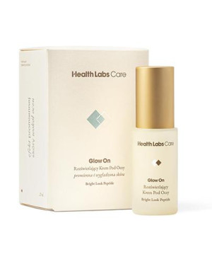 Health Labs Care, Glow On, rozświetlający krem pod oczy, 15 ml