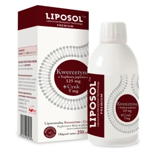 Liposol, Liposomalna Kwercetyna 125 mg + Cynk 5 mg, płyn, 250 ml