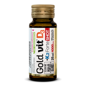 Olimp Gold-Vit D3 + K2 Forte Shot o smaku malinowym, 25 ml