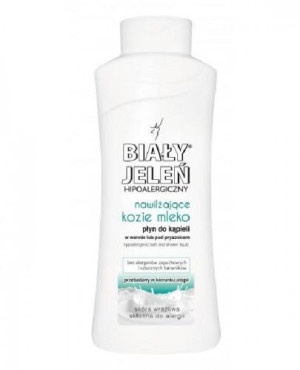 BIAŁY JELEŃ Hipoalergiczny płyn do kąpieli z kozim mlekiem - 750 ml