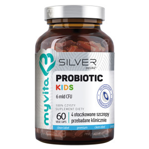 MyVita Silver Pure 100% PROBIOTYK Kids 6 mld, 60 kapsułek