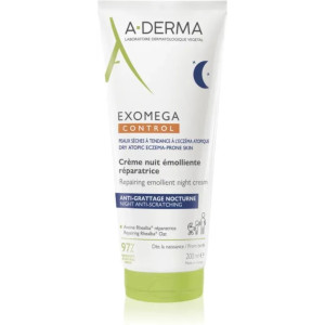 A-Derma Exomega Control, regenerujący krem emolient na noc, 200 ml