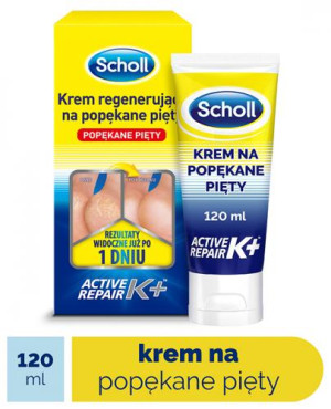 Scholl Krem regenerujący na popękane pięty, 120 ml