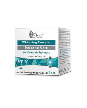 Ava Laboratorium Whitening Complex Intensive Care Wyrównanie kolorytu krem do twarzy Spf 30, 50 ml