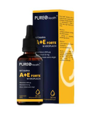 Pureo Health Witamina A+E Forte w kroplach, 30 ml