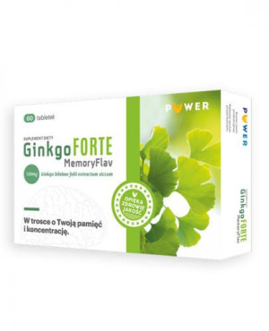 GINKGO FORTE MEMORYFLAV - 60 tabl. - cena, opinie, składniki