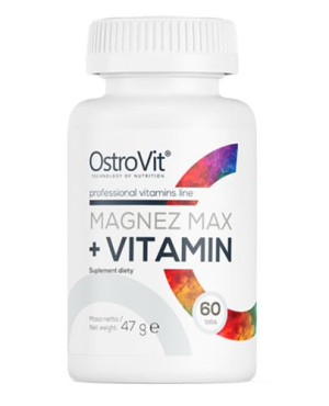 OstroVit Magnez Max + Vitamin - 60 tabl. - cena, opinie, dawkowanie