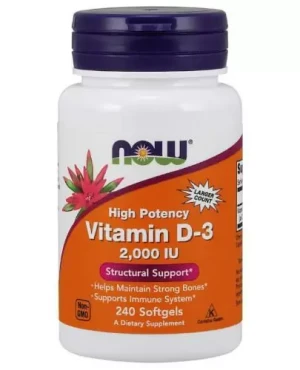NOW Foods Vitamin D3 2000IU 240 kapsułek miękkich