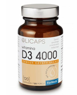 Olicaps Witamina D3 4000, kapsułki, 120 sztuk
