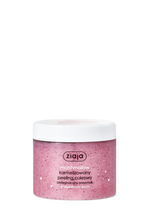 ZIAJA MARSHMALLOW Karmelizowany peeling cukrowy Truskawkowy puch - 300 ml