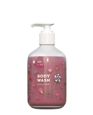 Hiskin Kids Różowy płyn do mycia ciała dla dzieci Lollipop, 400 ml