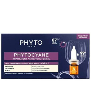 Phyto Phytocyane Kuracja przeciw wypadaniu włosów dla kobiet, 12 x 5 ml