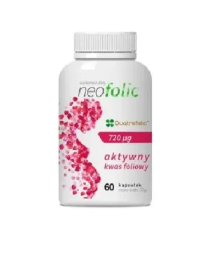 Neofolic aktywny kwas foliowy, kapsułki, 60 sztuk