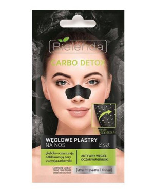 BIELENDA CARBO DETOX Plastry węglowe na nos, 2 sztuki