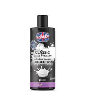 Ronney Professional Shampoo Classic Latte Pleasure Protective Szampon do włosów ochronny do każdego rodzaju włosów Latte, 300 ml