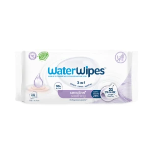 WaterWipes Soothing Clean, Chusteczki nawilżane dla dzieci z ekstraktem z lawendy, 60 sztuk