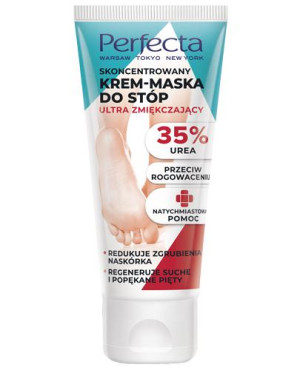 Perfecta Skoncentrowany krem-maska do stóp 35% Urea, 80 ml